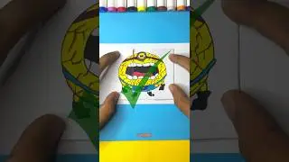 Mega Minion Paper Fold Game Challenge &hearts;️ #ytshorts #megaminion #youtubeshorts