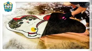The Incredible Recovery of a Discarded Rug! Satisfying ASMR Carpet Cleaning
