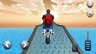 Impossible Moto Bike Racing: Stunts Tracks 3D - Gameplay Android game - simulator games