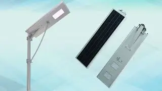 Un luminaire solaire de la série «Tout en un».