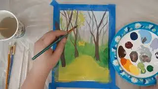Forest Trail Painting