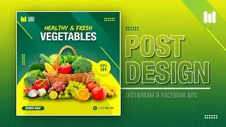 Simple Social Media Ad Post Design in Photoshop