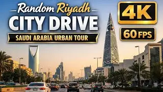 Random Riyadh City Drive 4K 60FPS | Saudi Arabia Urban Tour
