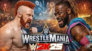 Wwe 2k25 kofi kingston vs sheamus one on one match at wristlemania 