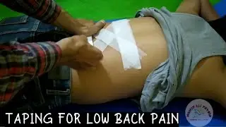 #lowbackpain #kinesiotape TAPING TECHNIQUES FOR LOW BACK PAIN