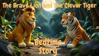 The Brave Lion and the Clever Tiger | Bedtime story #trending #bedtimestories #cartoon #animals