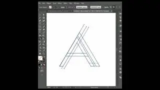 letter A logo design tutorial in Adobe Illustrator