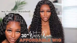 BEST AFFORDABLE 30 INCH WATER WAVE CURLY WIG FOR BEGINNERS | Easy Closure Wig Install | Reshine Hair