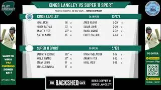 Kings Langley v Super 11 Sport