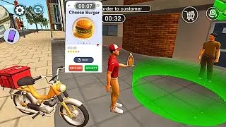 Cheese Burger Delivered in 10 Minutes | Urban Food Delivery Simulator game 3D | #zomato, #swiggy