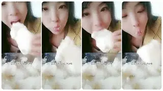 [ASMR] FREEZER FROST & BIG ICE BLOCK EATING 😋 & BID BITES