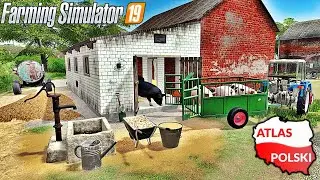 Nowy chlewik i kupno świń. - Kolonia 1990 ☆ FS 19 ☆ Atlas Polski ㋡ Anton