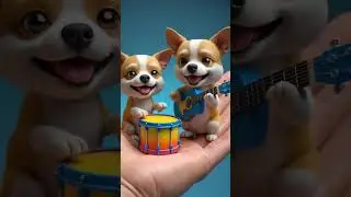 Cute Puppy music show. #MiniatureDogs#CuteDogs#DogMusic#PetPerformance#FunnyPets#AnimalLovers#Puppy