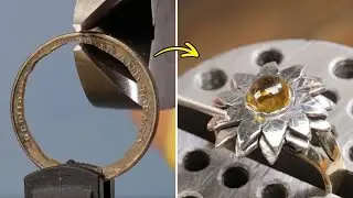 Satisfying Ring Crafting by Professionals &mdash; Non-Standard Techniques & Unexpected Materials 💍🔥