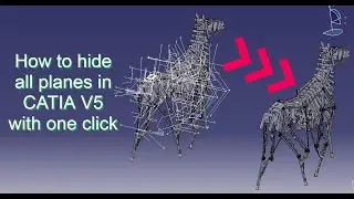 How to Hide All Planes or All Axis Systemes in CATIA V5 with two clicks