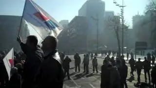 Belgrade ahead opposition Serbian Progressive Party rally, February 5 2011