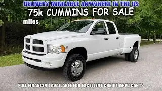 5.9 Cummins For Sale: 2004 Dodge Ram 3500 Laramie Sport 4x4 Dually With Only 75k Miles!