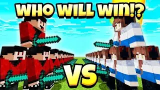 RageElixir Vs Pokimane (DO NOT CHOOSE THE WRONG TEAM) - Minecraft Mob Battle