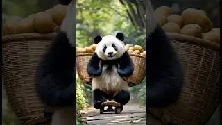 Panda daily work, AI Animals Video, Panda AI Story, #ai #animals #panda