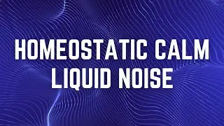 HOMEOSTATIC CALM LIQUID NOISE | 12 Hours | No Midway Ads | Black Screen | Sleep/ Relax/ Focus