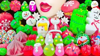 【ASMR】CHRISTMAS DESSERTS🎄🎅 MUKBANG 먹방 食べる音 EATING SOUNDS NO TALKING