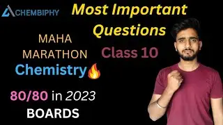 Most Important Questions | Chemistry Marathon | Class 10 Science | Manav Sir