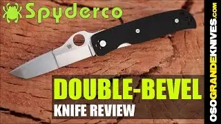 Spyderco Terzoula Double Bevel C174GP Folding Knife Review | OsoGrandeKnives