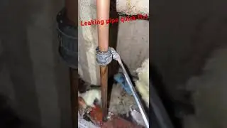 Temporarily fix leaky pipes with this trick! #plumbing #leaks #flood #water
