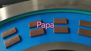 Testing video for Papa hot selling P308 protein bar machine with hopper heating and function
