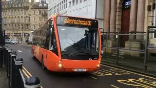 TM Travel 834 heads up High Street with a 30-Crystal Peaks to Hallamshire Hospital via City Centre