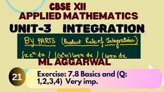 12th|UNIT 3|Integration|Ex: 7.8(Q-1-4)|Applied Mathematics| #appliedmathematic #integration #cbse