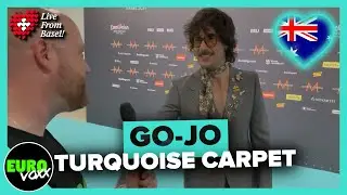 🇦🇺 GO-JO - MILKSHAKE MAN (TURQUOISE CARPET INTERVIEW) // Australia Eurovision 2025