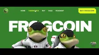 Memecoin Website Tour (Frog Coin): See the Design That Builds Hype & Community Trust!