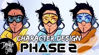 Sci Fi Bike Messenger &diams; Character Design Phase 2 &diams; Digital Sketching
