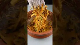 Easy Bhindi 🫛 Pakoda Recipe | Indian ASMR Cooking #shorts