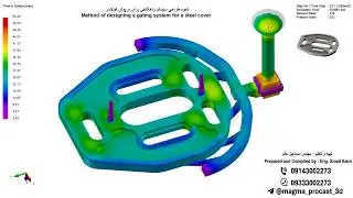 نحوه طراحی سیستم راهگاهی برای درپوش فولادی / Method of designing a gating system for a steel cover