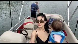 Our Summer Escapade At Treasure Lake: Boating, Swimming, Fishing, Camp Fire, Beach and Pool time!