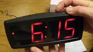Как установить будильник на ONN Alarm Clock