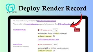 How to connect GoDaddy domain to Render (Record Update)