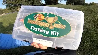 CHEAP Bass Pro Shops Worm/Senko Fishing Kit Challenge!!!