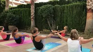 Sarah Highfield, founder of Yogagise Yoga, at City2sand yoga festival (June 2017)