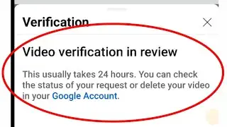 Video verification in review youtube problem | This usually takes 24 hours You can check the status