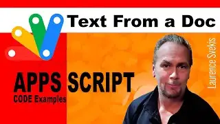 Google Apps Script Docs Lesson Send Text Email #tips