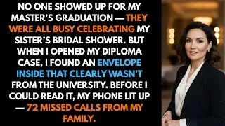 No one showed up for my master’s graduation — they were all busy celebrating my sister’s...