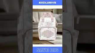 Designer Diaper Bag - Boho Dusty Rose Floral Diaper Bag Backpack - Waterproof Backpack