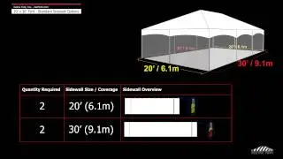 20' x 30' Tent - Standard Sidewall Options