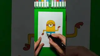 How to draw a Minion from Egypt💛#minions #drawing #art #tutorial #creative #cartoon #funny #egyptian