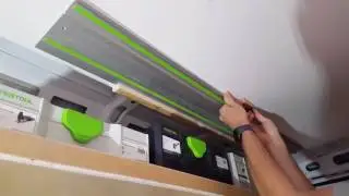 Track storage on van ceiling