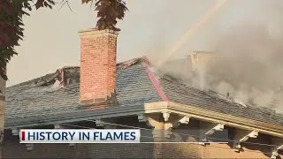 Historic downtown Columbus building catches fire