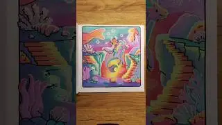 Riding through a pastel ocean 🐉🌈 #colorwithme #coloring #coloringvideos #pastelcolours #art #fyp
